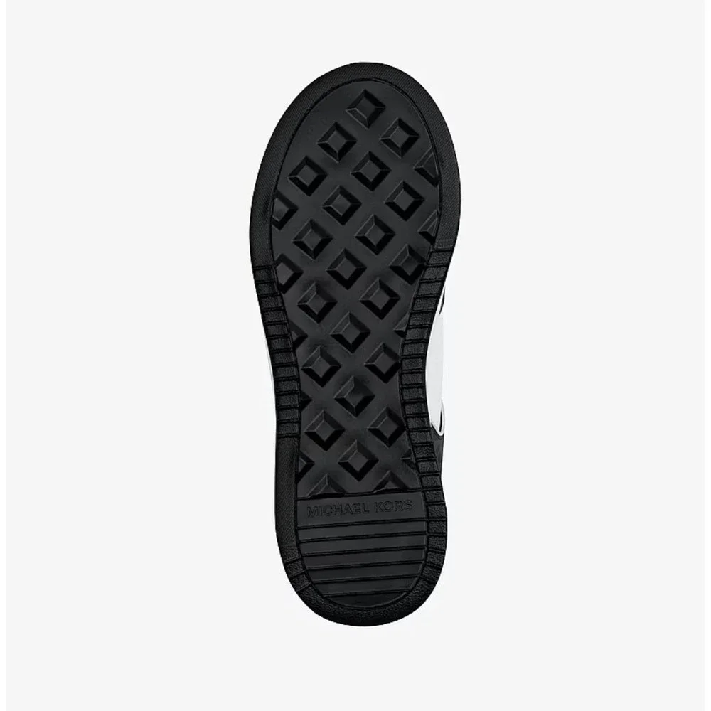 Michael Kors Lexi Women's 10 M Black Sneaker Mixed-Media‎ MK Monogram New In Box